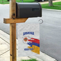 Custom Armenia Football Garden Flag Armenian Map Knot Pattern