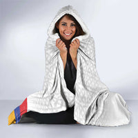 Custom Armenia Football Hooded Blanket Armenian Map Knot Pattern