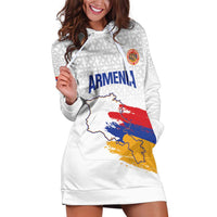 Custom Armenia Football Hoodie Dress Armenian Map Knot Pattern
