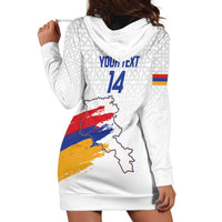 Custom Armenia Football Hoodie Dress Armenian Map Knot Pattern