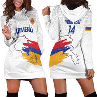 Custom Armenia Football Hoodie Dress Armenian Map Knot Pattern