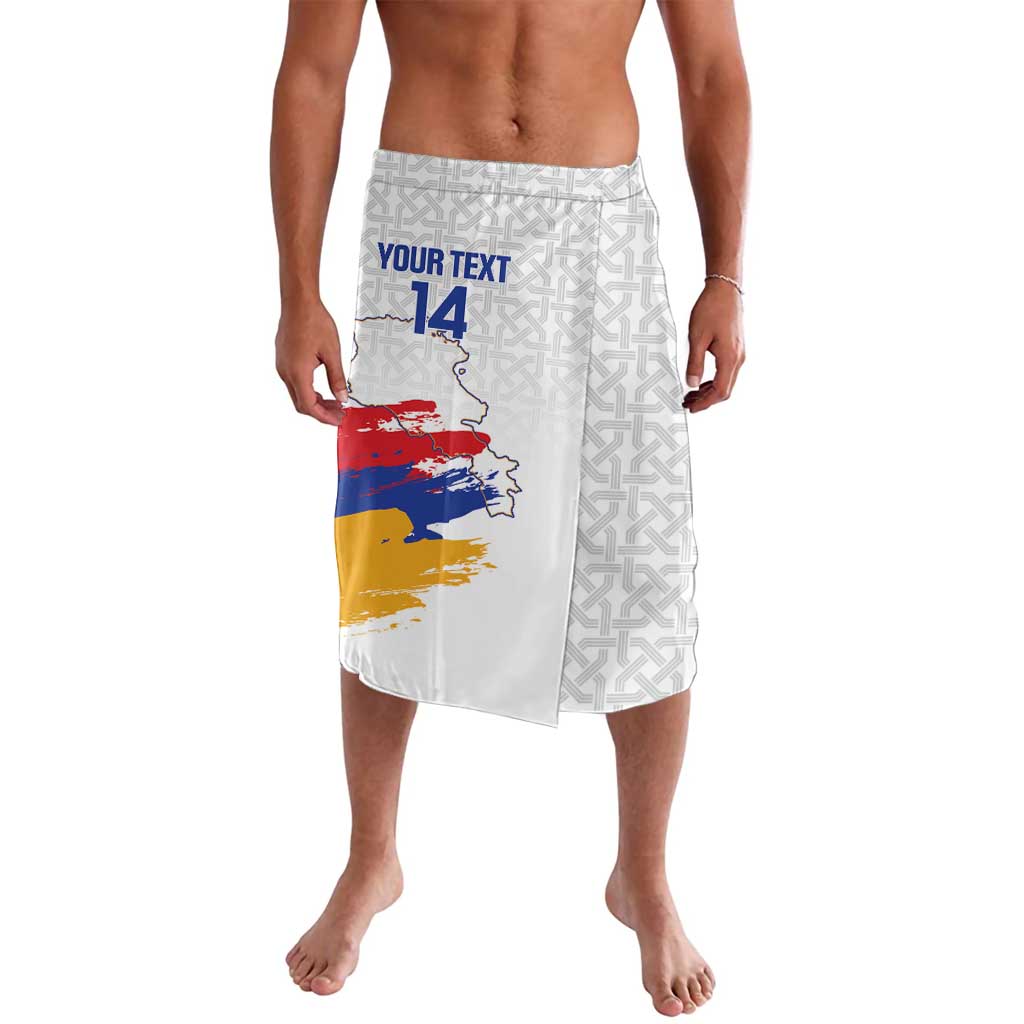 Custom Armenia Football Lavalava Armenian Map Knot Pattern
