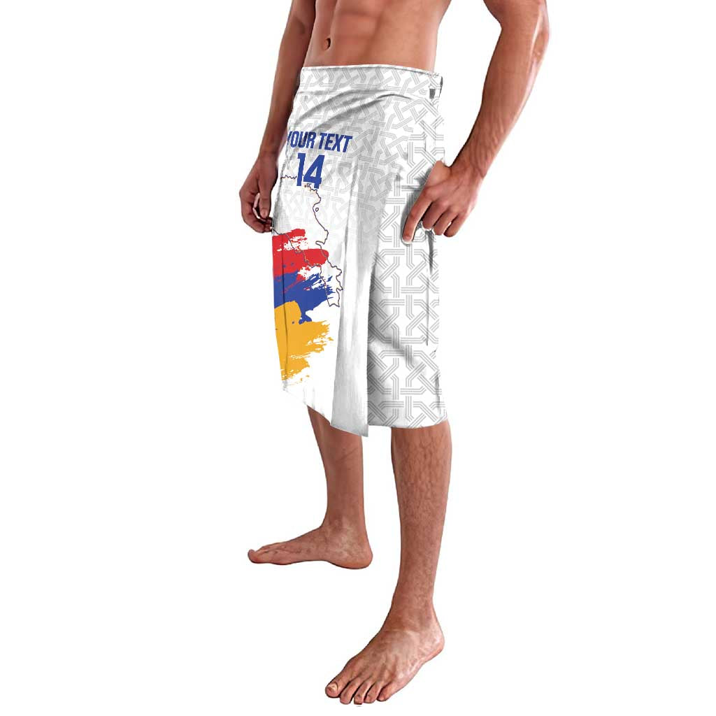 Custom Armenia Football Lavalava Armenian Map Knot Pattern