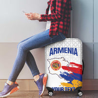 Custom Armenia Football Luggage Cover Armenian Map Knot Pattern