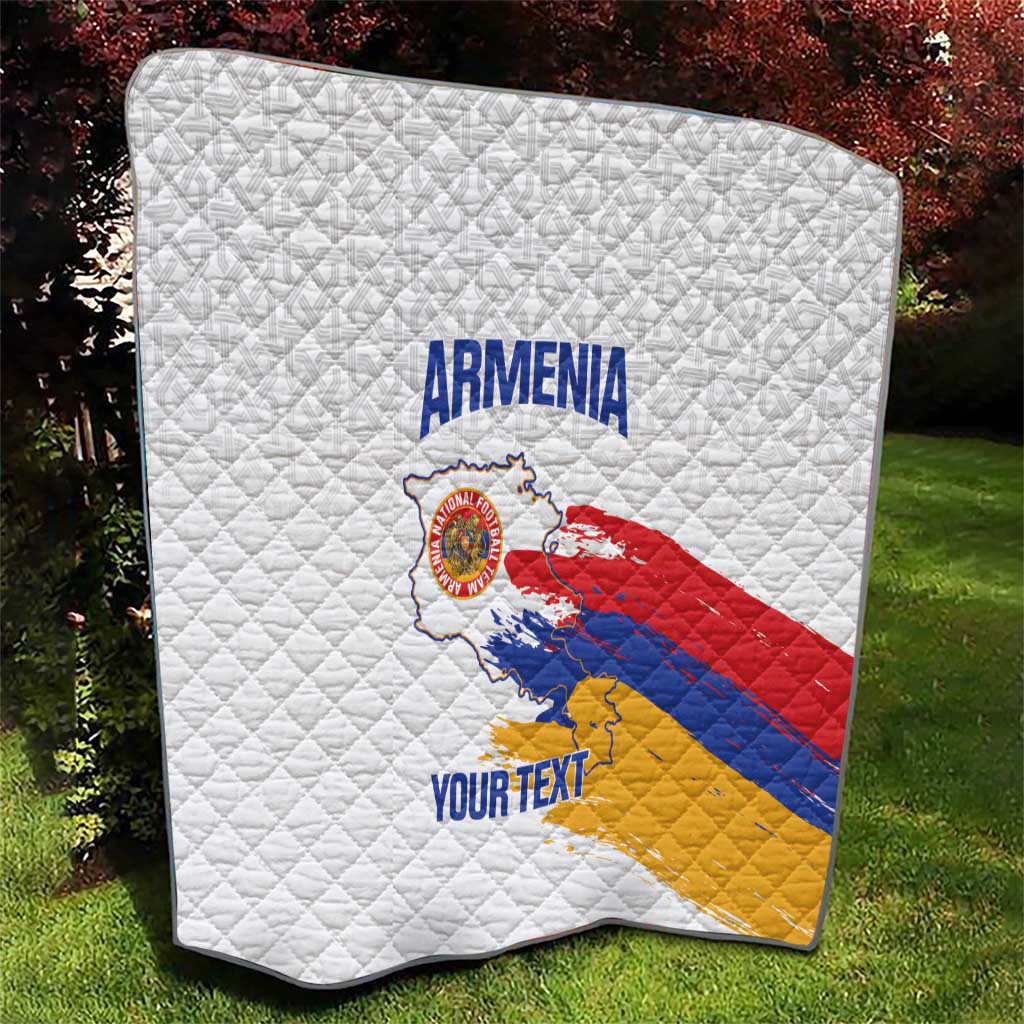 Custom Armenia Football Quilt Armenian Map Knot Pattern