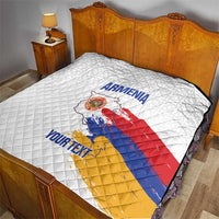 Custom Armenia Football Quilt Armenian Map Knot Pattern