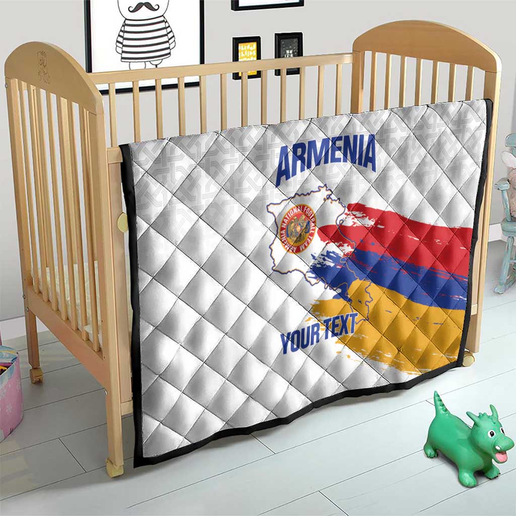 Custom Armenia Football Quilt Armenian Map Knot Pattern