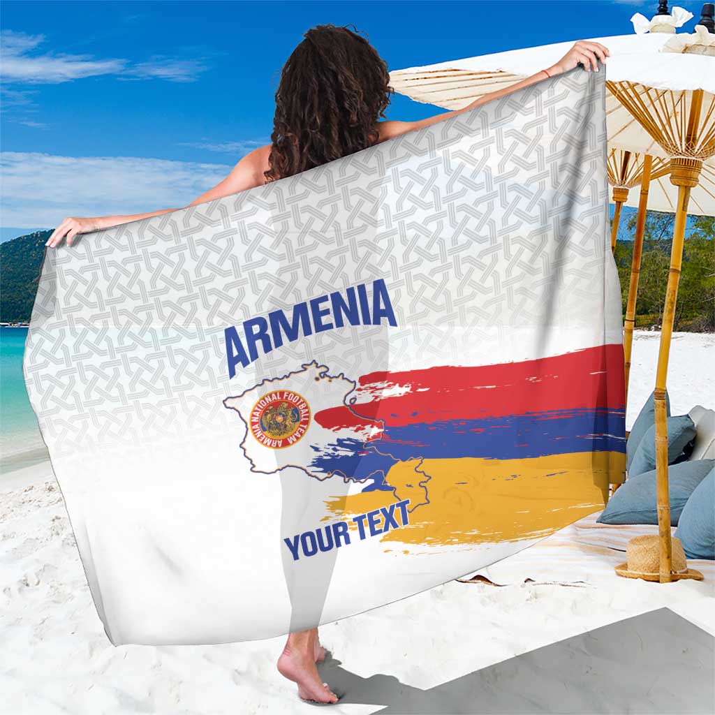 Custom Armenia Football Sarong Armenian Map Knot Pattern