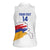 Custom Armenia Football Women Sleeveless Polo Shirt Armenian Map Knot Pattern