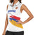 Custom Armenia Football Women Sleeveless Polo Shirt Armenian Map Knot Pattern