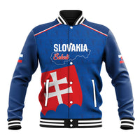 Custom Slovakia Football Baseball Jacket Come On Sokoli Falcon Pattern