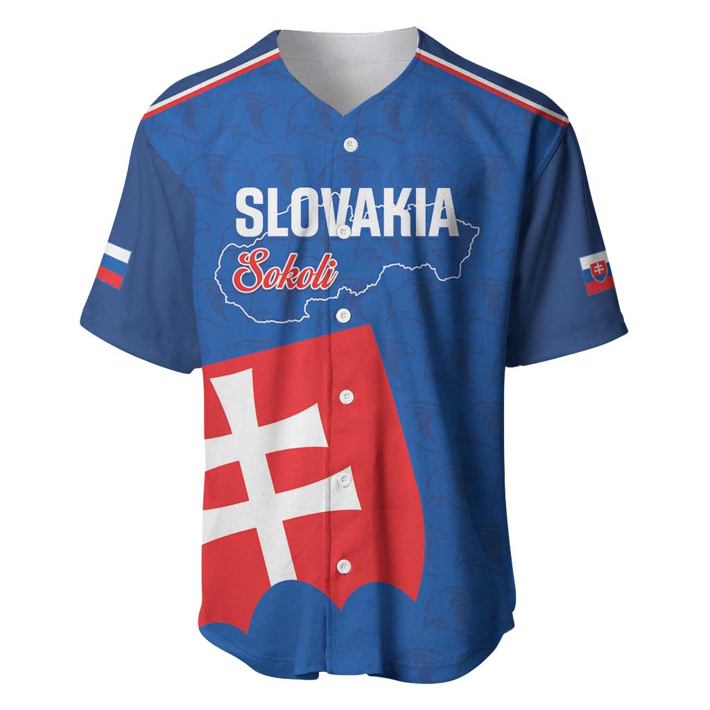 Custom Slovakia Football Baseball Jersey Come On Sokoli Falcon Pattern