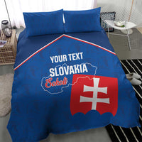 Custom Slovakia Football Bedding Set Come On Sokoli Falcon Pattern