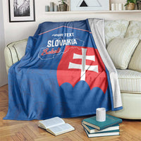 Custom Slovakia Football Blanket Come On Sokoli Falcon Pattern