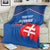 Custom Slovakia Football Blanket Come On Sokoli Falcon Pattern