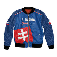 Custom Slovakia Football Bomber Jacket Come On Sokoli Falcon Pattern