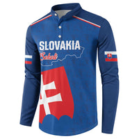Custom Slovakia Football Button Sweatshirt Come On Sokoli Falcon Pattern