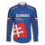 Custom Slovakia Football Family Matching Long Sleeve Bodycon Dress and Hawaiian Shirt Come On Sokoli Falcon Pattern