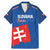 Custom Slovakia Football Family Matching Mermaid Dress and Hawaiian Shirt Come On Sokoli Falcon Pattern