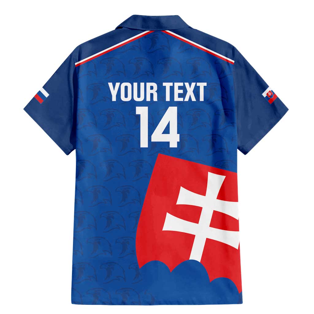 Custom Slovakia Football Family Matching Mermaid Dress and Hawaiian Shirt Come On Sokoli Falcon Pattern