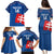 Custom Slovakia Football Family Matching Puletasi and Hawaiian Shirt Come On Sokoli Falcon Pattern