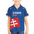 Custom Slovakia Football Family Matching Puletasi and Hawaiian Shirt Come On Sokoli Falcon Pattern
