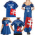 Custom Slovakia Football Family Matching Summer Maxi Dress and Hawaiian Shirt Come On Sokoli Falcon Pattern