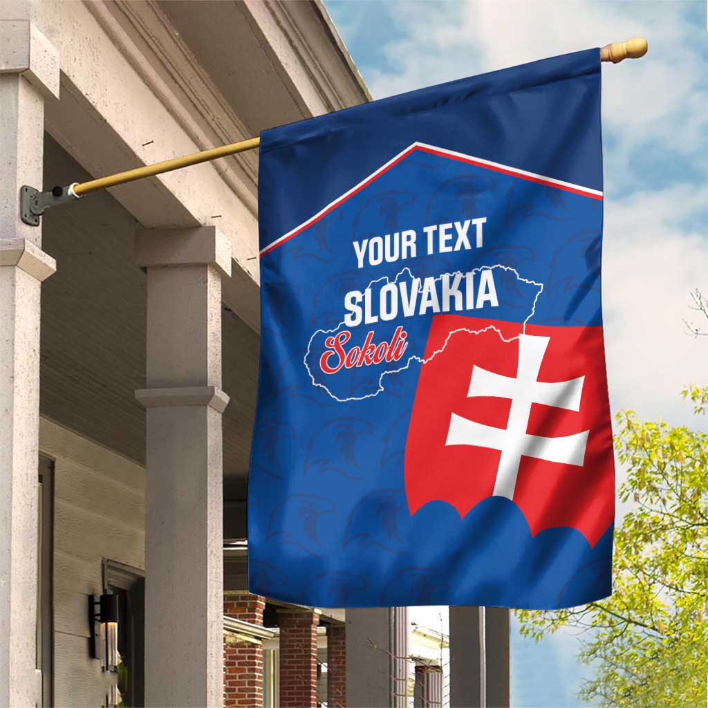 Custom Slovakia Football Garden Flag Come On Sokoli Falcon Pattern
