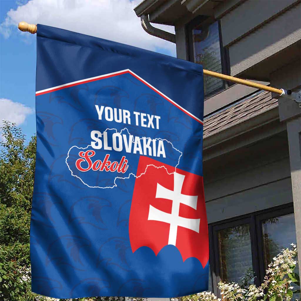 Custom Slovakia Football Garden Flag Come On Sokoli Falcon Pattern