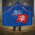 Custom Slovakia Football Hooded Blanket Come On Sokoli Falcon Pattern