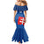 Custom Slovakia Football Mermaid Dress Come On Sokoli Falcon Pattern