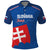 Custom Slovakia Football Polo Shirt Come On Sokoli Falcon Pattern