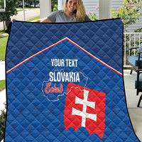 Custom Slovakia Football Quilt Come On Sokoli Falcon Pattern
