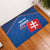 Custom Slovakia Football Rubber Doormat Come On Sokoli Falcon Pattern