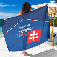 Custom Slovakia Football Sarong Come On Sokoli Falcon Pattern