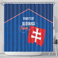 Custom Slovakia Football Shower Curtain Come On Sokoli Falcon Pattern