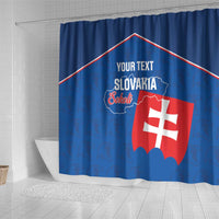 Custom Slovakia Football Shower Curtain Come On Sokoli Falcon Pattern