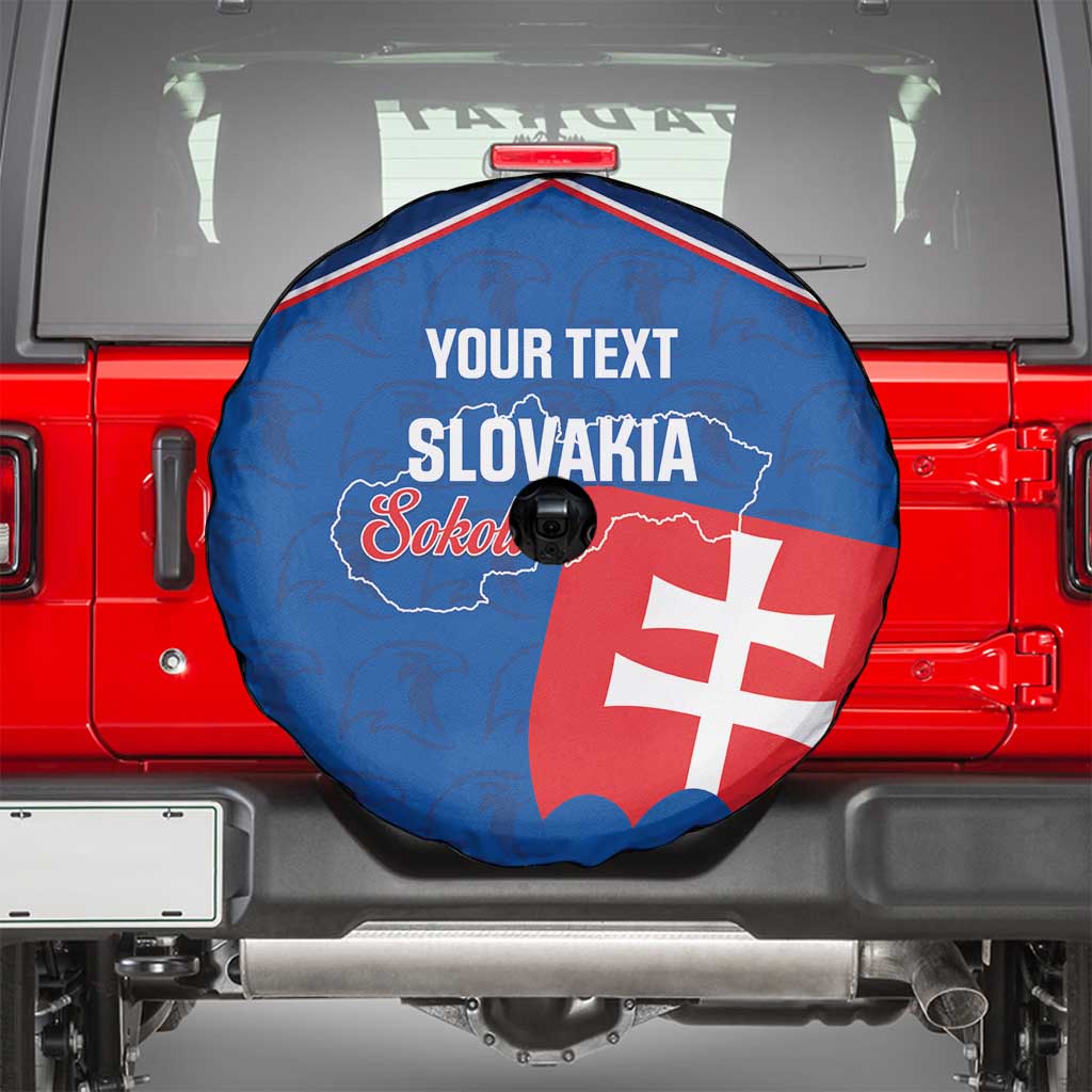 Custom Slovakia Football Spare Tire Cover Come On Sokoli Falcon Pattern