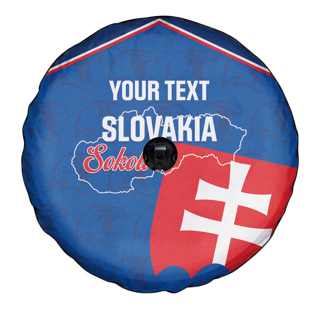 Custom Slovakia Football Spare Tire Cover Come On Sokoli Falcon Pattern
