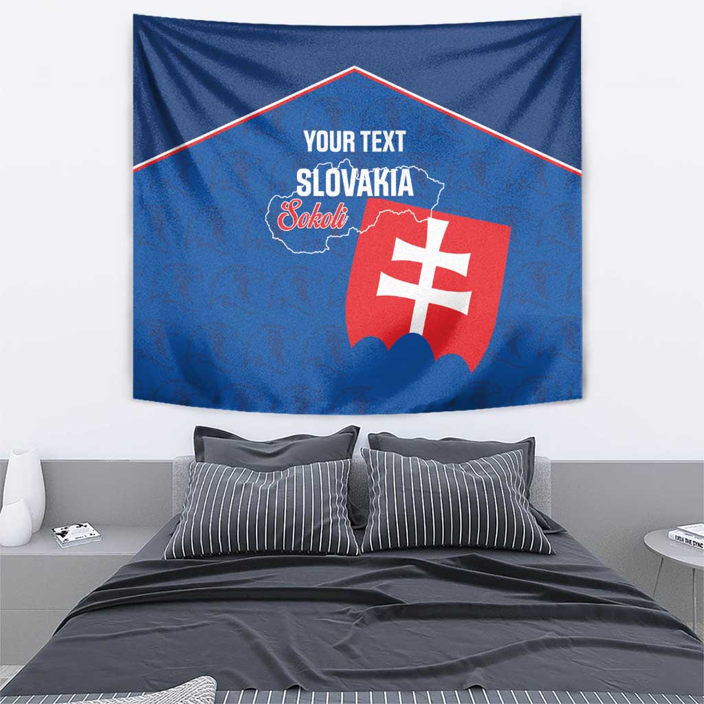 Custom Slovakia Football Tapestry Come On Sokoli Falcon Pattern