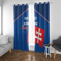 Custom Slovakia Football Window Curtain Come On Sokoli Falcon Pattern