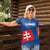 Custom Slovakia Football Women Polo Shirt Come On Sokoli Falcon Pattern