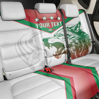 Custom Italy Football Back Car Seat Cover Go Gli Azzurri Italian Wolf