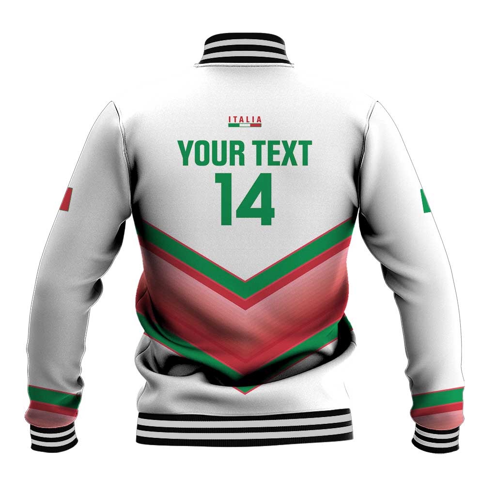 Custom Italy Football Baseball Jacket Go Gli Azzurri Italian Wolf