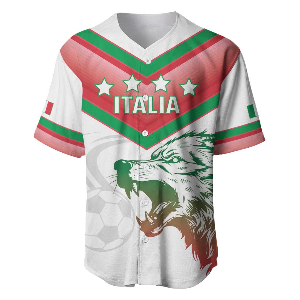 Custom Italy Football Baseball Jersey Go Gli Azzurri Italian Wolf