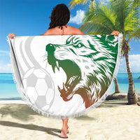 Custom Italy Football Beach Blanket Go Gli Azzurri Italian Wolf