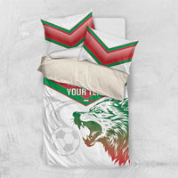 Custom Italy Football Bedding Set Go Gli Azzurri Italian Wolf