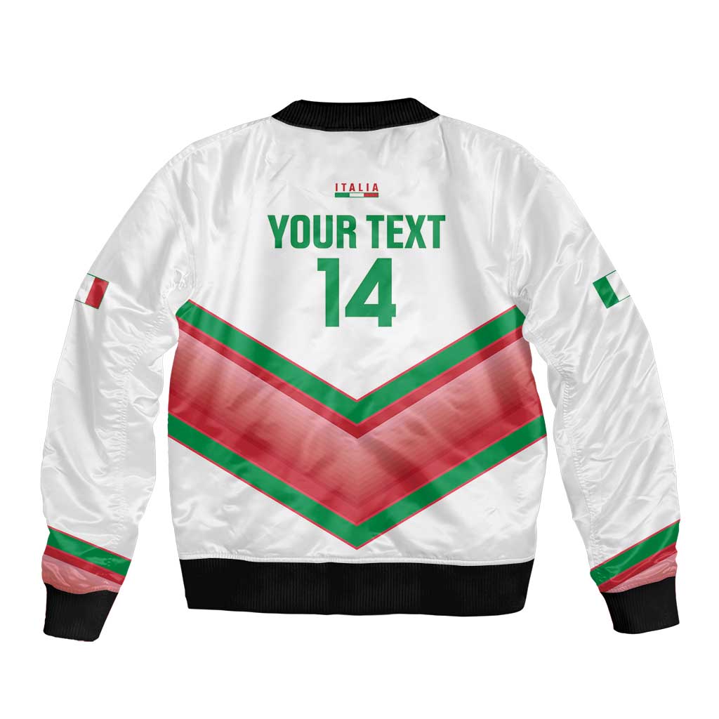 Custom Italy Football Bomber Jacket Go Gli Azzurri Italian Wolf