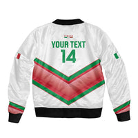Custom Italy Football Bomber Jacket Go Gli Azzurri Italian Wolf