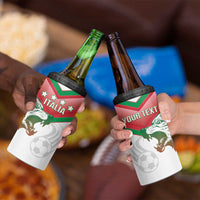 Custom Italy Football 4 in 1 Can Cooler Tumbler Go Gli Azzurri Italian Wolf